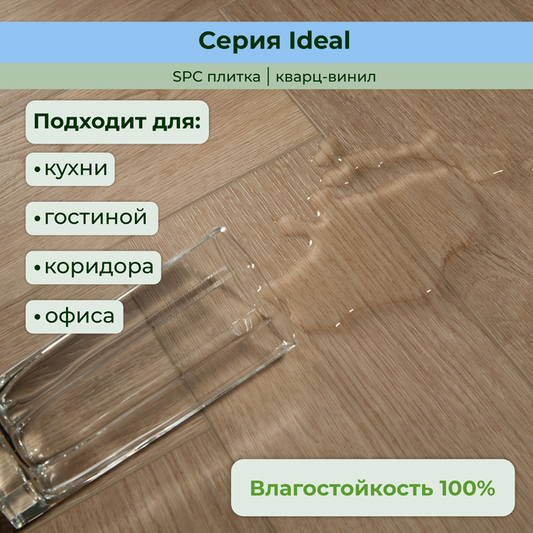 35ID43 Кварцвинил замковый STRONG STEP Идеал 126x630x5 Вена