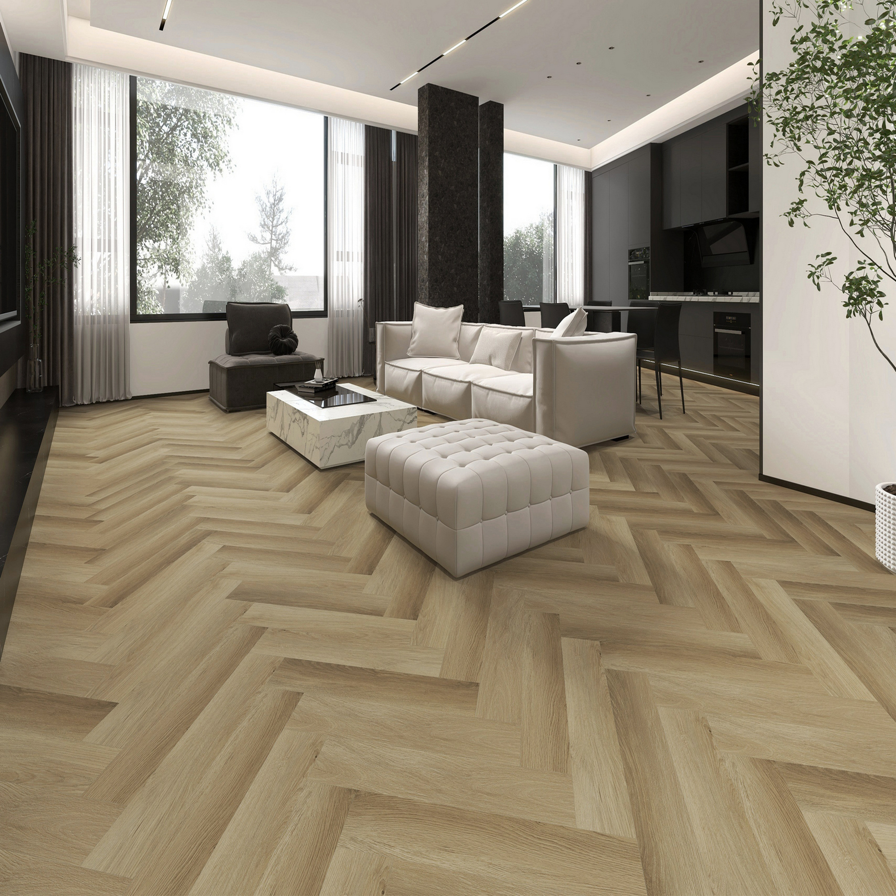 35ID32 Кварцвинил замковый STRONG STEP Идеал 126x630x5 Сиена