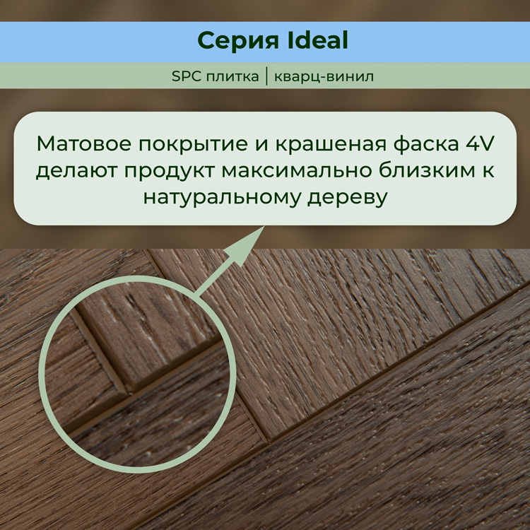 35ID41 Кварцвинил замковый STRONG STEP Идеал 126x630x5 Пекан