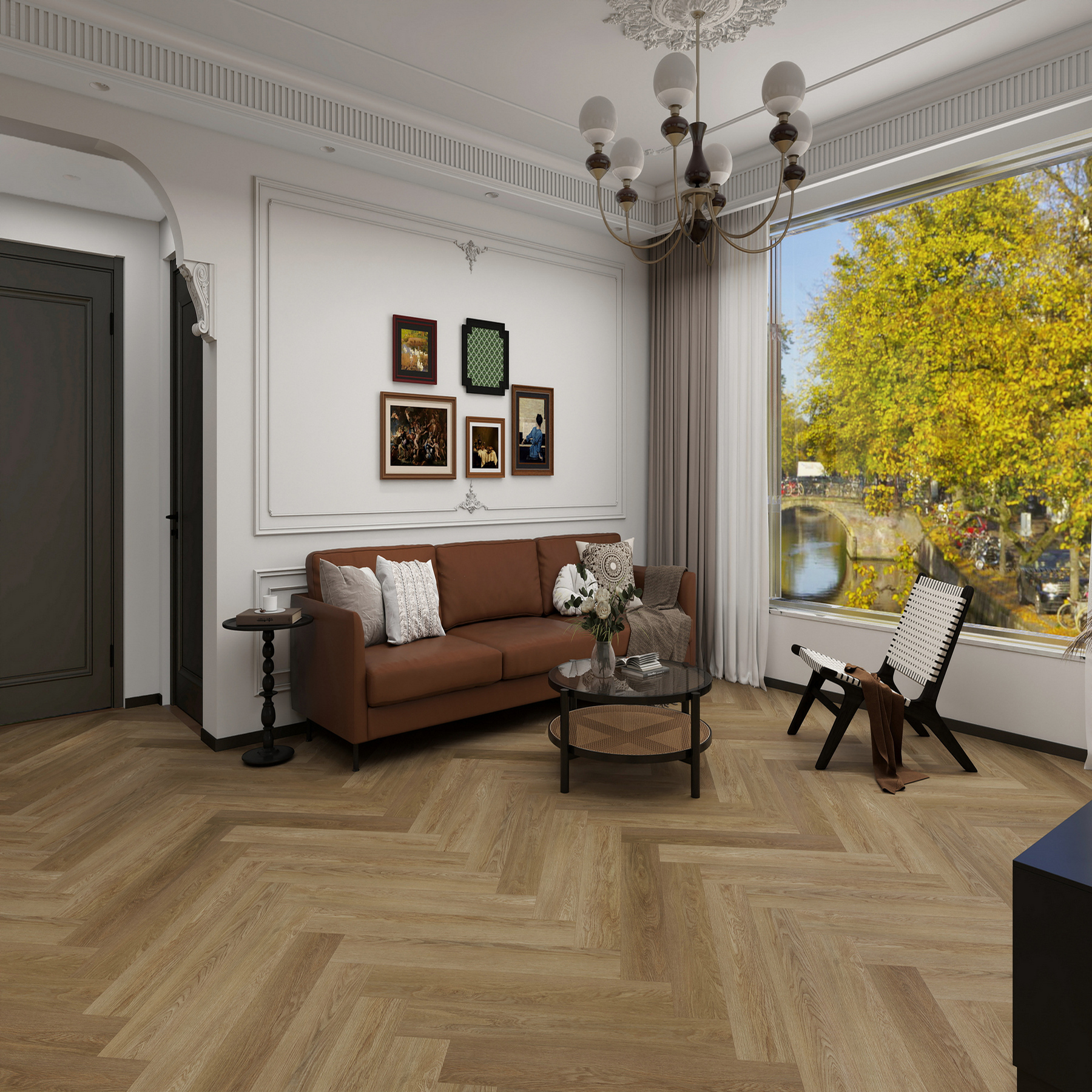 35ID44 Кварцвинил замковый STRONG STEP Идеал 126x630x5 Оксфорд