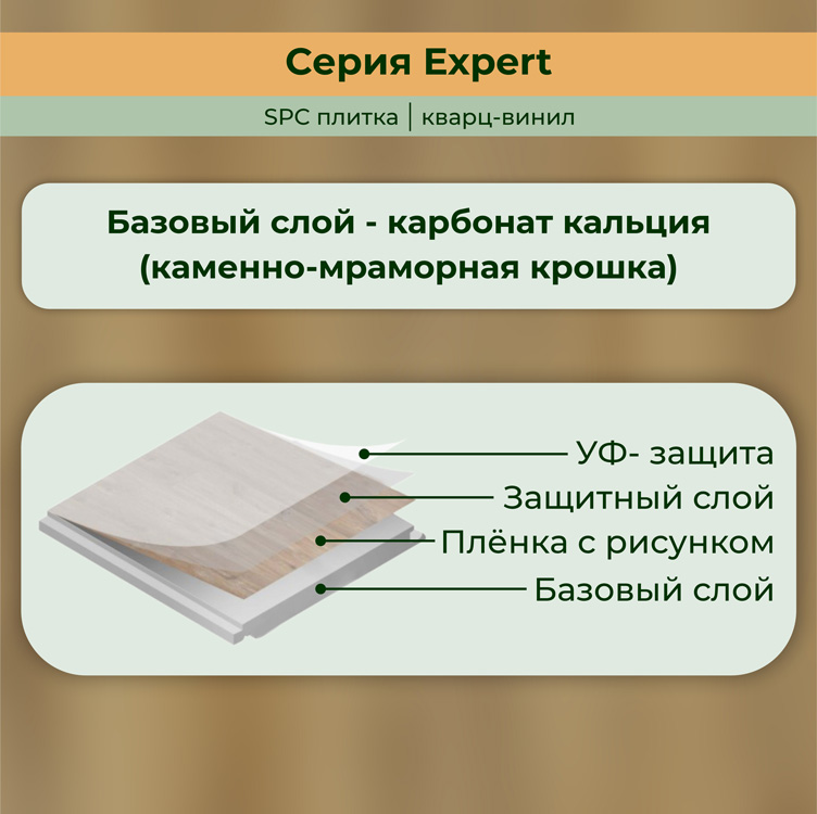 15EX13 Кварцвинил замковый STRONG STEP Эксперт 181x1220x5 Барселона