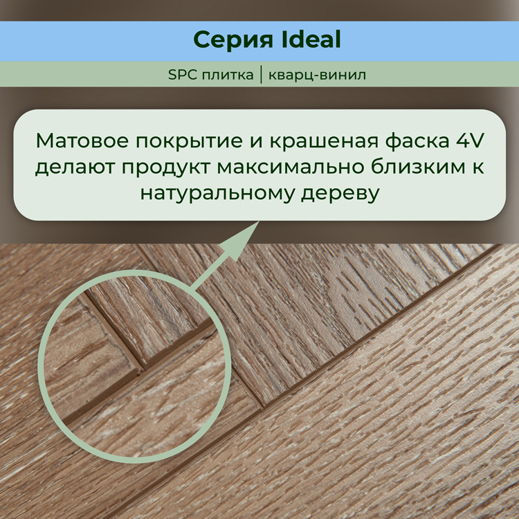 35ID38 Кварцвинил замковый STRONG STEP Идеал 126x630x5 Махагон